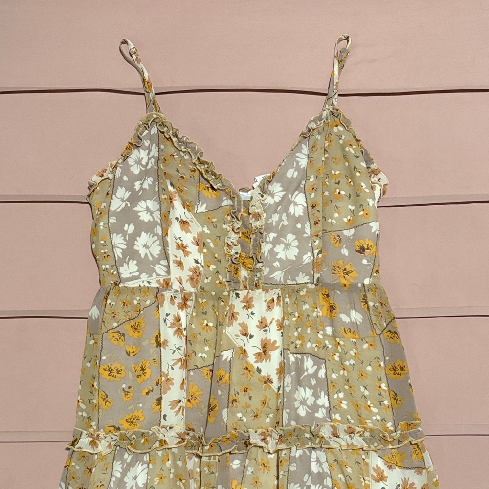 Love Riche Floral Patchwork Mini Dress